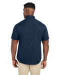 harriton m585 men's advantage il short-sleeve work shirt Back Thumbnail