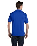 Hanes 054 Adult 50/50 EcoSmart® Jersey Knit Polo Back Thumbnail