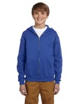 Jerzees 993B Youth 8 oz. NuBlend® Fleece Full-Zip Hooded Sweatshirt Front Thumbnail