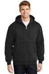 cornerstone cs620 heavyweight full-zip hooded sweatshirt with thermal lining Front Thumbnail