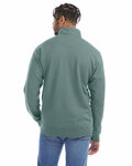 comfortwash by hanes gdh425 unisex quarter-zip sweatshirt Back Thumbnail