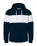 j america 8644 men's varsity pullover hooded sweatshirt Front Thumbnail