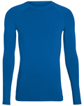 augusta sportswear 2604 adult hyperform long-sleeve compression shirt Front Thumbnail