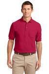 Port Authority TLK500P Tall Silk Touch™ Polo with Pocket Front Thumbnail
