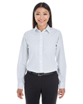 devon & jones dg534w ladies' crown woven collection™ striped shirt Front Thumbnail