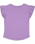 Rabbit Skins RS3339 Toddler Girls Flutter Sleeve T Back Thumbnail