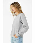 bella + canvas 7511 ladies' classic pullover crewneck Side Thumbnail