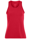 augusta sportswear 1203 girls poly/spandex solid racerback tank Front Thumbnail