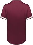 augusta sportswear 6909 cutter+ full button baseball jersey Back Thumbnail