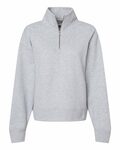 mv sport w22713 women's sueded fleece quarter-zip sweatshirt Front Thumbnail