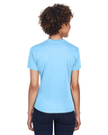 UltraClub 8400L Ladies' Cool & Dry Sport V-Neck T-Shirt Back Thumbnail