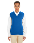harriton m415w ladies' pilbloc™ v-neck sweater vest Front Thumbnail