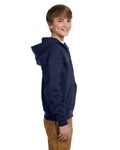 jerzees 993b youth nublend ® full-zip hooded sweatshirt Side Thumbnail