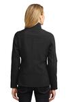 port authority l324 ladies welded soft shell jacket Back Thumbnail