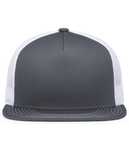 Pacific Headwear 4D7 D-SERIES 5-PANEL TRUCKER SNAPBACK CAP Front Thumbnail