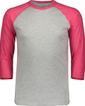 LAT 6930 Unisex Baseball Tee Front Thumbnail
