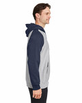 team 365 tt96cb unisex zone hydrosport™ heavyweight colorblock hooded sweatshirt Side Thumbnail
