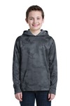Sport-Tek YST240 Youth Sport-Wick ® CamoHex Fleece Hooded Pullover Front Thumbnail