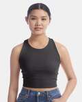 champion chp110 ladies' fitted cropped tank Front Thumbnail