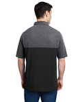 core365 ce112c men's fusion chromasoft colorblock polo Back Thumbnail