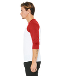Bella + Canvas 3200 Unisex 3/4-Sleeve Baseball T-Shirt Side Thumbnail