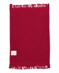 Q-Tees T100 Fringed Fingertip Towel Back Thumbnail