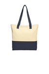Port Authority BG414 Colorblock Cotton Tote Front Thumbnail