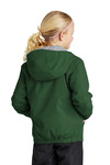 sport-tek yst56 youth waterproof insulated jacket Back Thumbnail