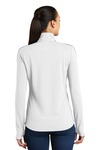 Sport-Tek LST861 Ladies Sport-Wick ® Textured Colorblock 1/4-Zip Pullover Back Thumbnail