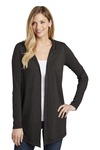 district dt156 women's perfect tri ® hooded cardigan Front Thumbnail