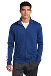 Sport-Tek JST94 Tricot Track Jacket Front Thumbnail
