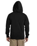 econscious ec5650 men's organic/recycled full-zip hooded sweatshirt Back Thumbnail