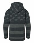 j america 8880ja youth triblend pullover hooded sweatshirt Back Thumbnail