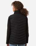 Weatherproof W26719 Women's Mixed Media Chevron Jacket Back Thumbnail