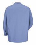 Red Kap SP14LONG Long Size, Long Sleeve Industrial Work Shirt Back Thumbnail