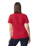 gildan 64800l ladies' softstyle double pique polo Back Thumbnail