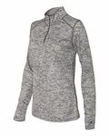 Badger Sport 4173 Tonal Blend Women's 1/4 Zip Side Thumbnail