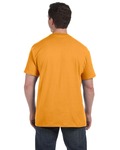 hanes h5590 authentic-t ® 100% cotton t-shirt with pocket Back Thumbnail