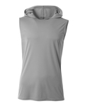 a4 n3410 men's cooling performance sleeveless hooded t-shirt Front Thumbnail