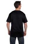 hanes 5190p adult beefy-t® with pocket Back Thumbnail