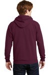 Hanes P170 Unisex Ecosmart® 50/50 Pullover Hooded Sweatshirt Back Thumbnail