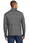 sport-tek st853 sport-wick ® stretch contrast full-zip jacket Back Thumbnail