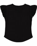 Rabbit Skins RS3339 Toddler Girls Flutter Sleeve T Back Thumbnail