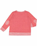 lat 2279 youth french terry long sleeve crewneck sweatshirt Back Thumbnail