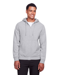 Team 365 TT95 Men's Zone HydroSport™ Heavyweight Full-Zip Hooded Sweatshirt Front Thumbnail