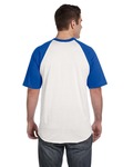 augusta sportswear 423 baseball short sleeve tee 2.0 Back Thumbnail