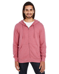 threadfast apparel 321z unisex triblend french terry full-zip Front Thumbnail