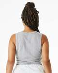 Bella + Canvas 1013BE Ladies' Micro Rib Muscle Crop Tank Back Thumbnail