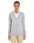 Harriton M425W Ladies' Pilbloc™ V-Neck Button Cardigan Sweater Front Thumbnail