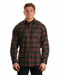 Burnside B8210 Men's Plaid Flannel Shirt Front Thumbnail